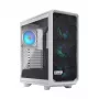 Caja de PC Fractal Design Meshify 2 Compact RGB blanca — ATX/microATX/Mini-ITX, compatible con 3x120 mm delante + 1x120 mm detrás, unidades de 2,5 inch/3,5 inch