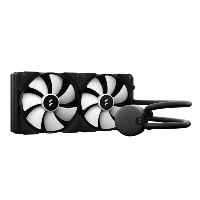 Refrigeración líquida todo en uno para CPU Fractal Design Lumen S28 v2 RGB — Ventilador de 140 mm, 500–1700 rpm, negro