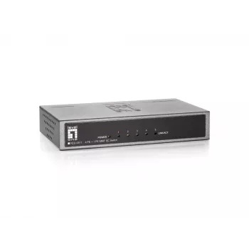 Switch Fast Ethernet de 5 puertos LevelOne, 1 x fibra óptica multimodo SC