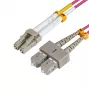 Microconnect FIB422005P cable InfiniBand/fibra óptica 5 m LC SC violeta