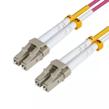Microconnect FIB440410P cable InfiniBand/fibra óptica 10 m LC violeta