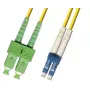 Microconnect FIB8410005 Cable InfiniBand/fibra óptica 0,5 m SC LC amarillo
