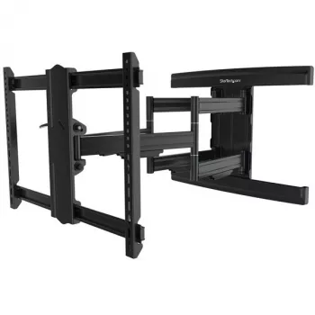 StarTech.com Soporte de pared para TV compatible con pantallas VESA de hasta 100 pulgadas - Soporte de pared para TV plano y totalmente articulado para pantallas grandes - Soporte de brazo articulado ajustable con inclinación/giro de alta resistencia