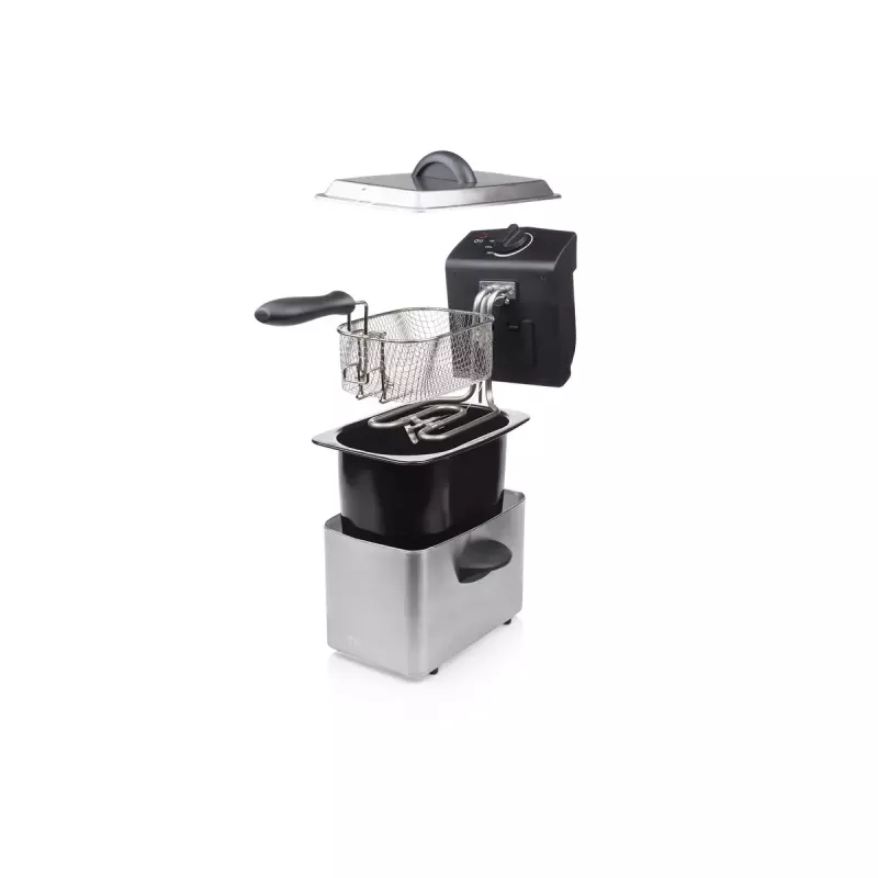 Freidora Tristar FR-6919 2L 800W negra acero inoxidable