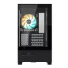 Caja de PC GIGABYTE C201 PANORAMIC – Mid Tower, m-ATX, soporte para radiador de 360 mm, 3 ventiladores preinstalados, USB 3.0, soporte para RGB Fusion