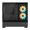 Caja de PC GIGABYTE C201 PANORAMIC – Mid Tower, m-ATX, soporte para radiador de 360 mm, 3 ventiladores preinstalados, USB 3.0, soporte para RGB Fusion