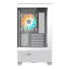 Caja de PC GIGABYTE C201 PANORAMIC ICE – Mid Tower, m-ATX, soporte para radiador de 360 mm, 3 ventiladores preinstalados, USB 3.0, soporte para RGB Fusion