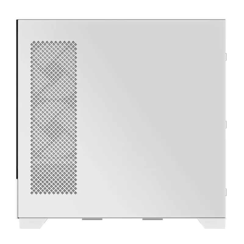 Caja de PC GIGABYTE C201 PANORAMIC ICE – Mid Tower, m-ATX, soporte para radiador de 360 mm, 3 ventiladores preinstalados, USB 3.0, soporte para RGB Fusion