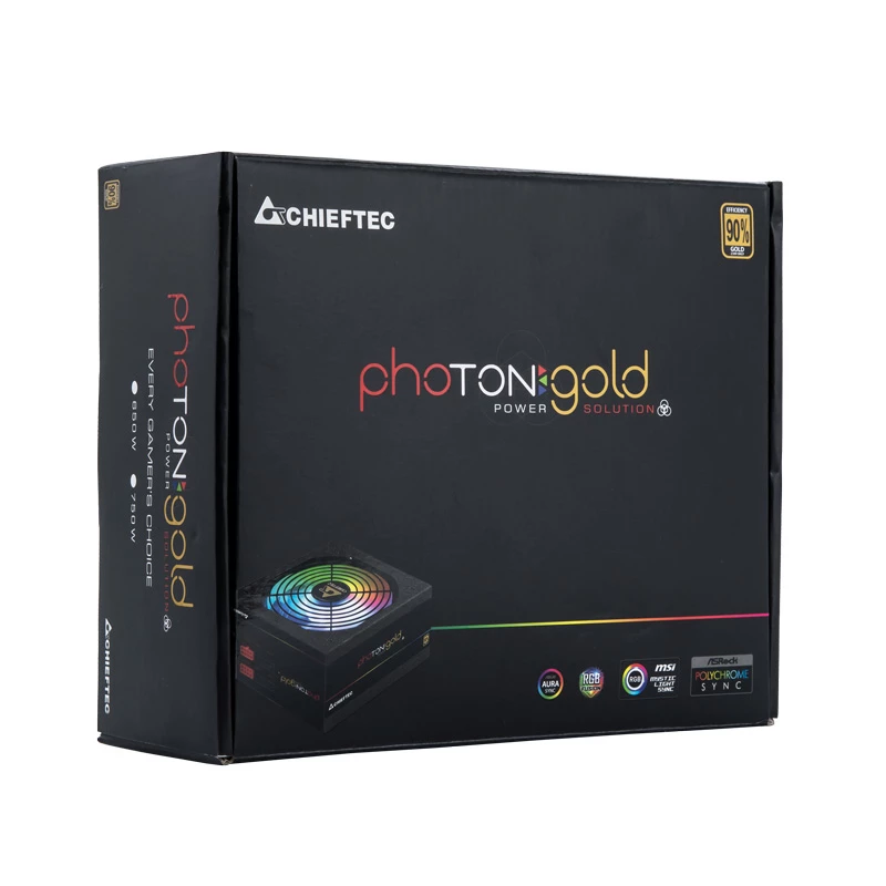 Fuente de alimentación Chieftec Photon GOLD 750 W 20+4 pines ATX PS/2 negra