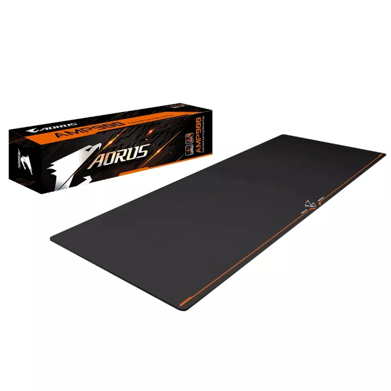 Alfombrilla gaming GIGABYTE AMP900 negra, naranja