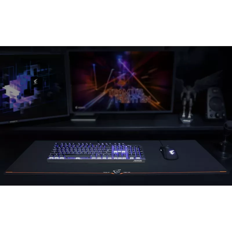 Alfombrilla gaming GIGABYTE AMP900 negra, naranja
