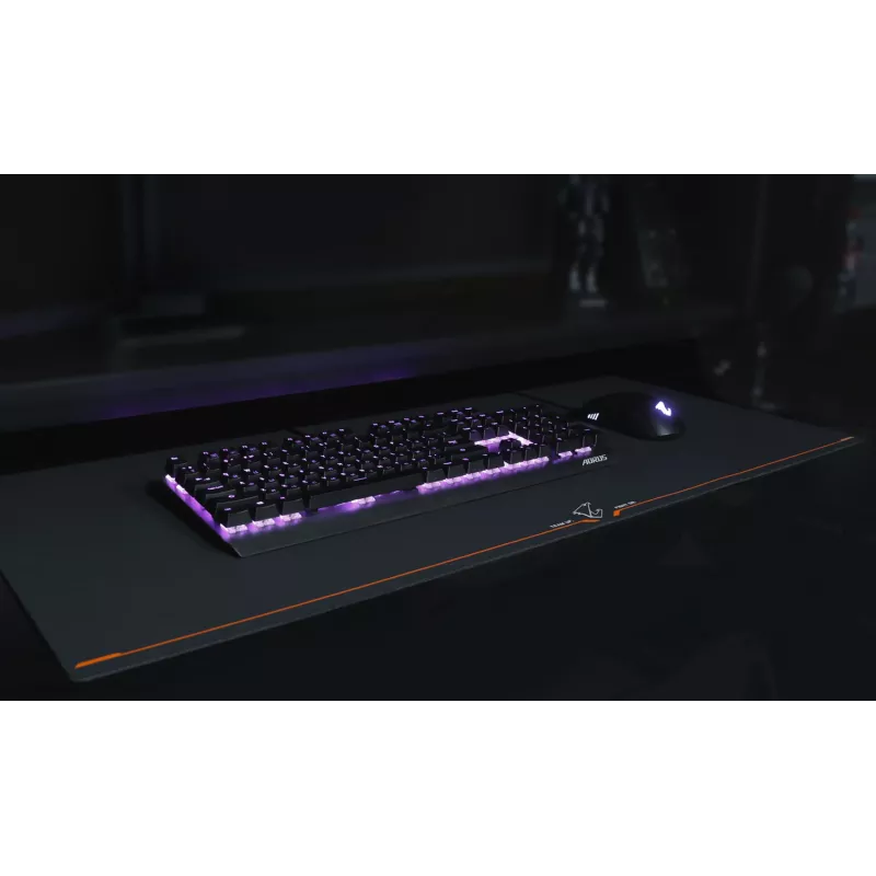 Alfombrilla gaming GIGABYTE AMP900 negra, naranja
