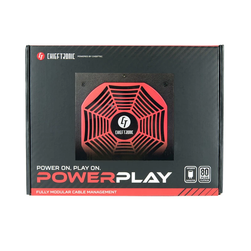 Fuente de alimentación Chieftec PowerPlay 850 W 20+4 pines ATX PS/2 negra, roja