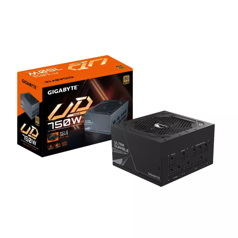 Fuente de alimentación GIGABYTE UD750GM PG5 750 W 20+4 pines ATX ATX negra