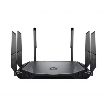 Router Wi-Fi MSI RadiX AX6600 WiFi 6 tri-banda Gigabit Ethernet tri-banda (2,4 GHz / 5 GHz / 5 GHz) negro