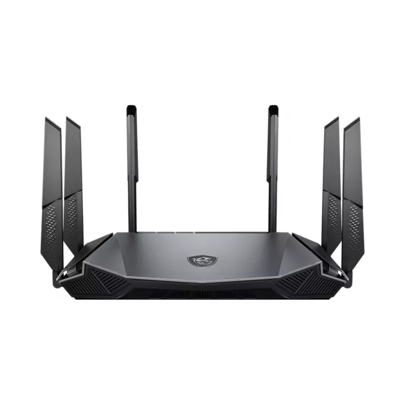 Router Wi-Fi MSI RadiX AX6600 WiFi 6 tri-banda Gigabit Ethernet tri-banda (2,4 GHz / 5 GHz / 5 GHz) negro