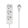 Alargador Microconnect GRU003W 1,8 m 3 tomas AC para interior blanco