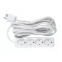 Alargador Microconnect GRU00450WDK 5 m 4 tomas AC para interior blanco