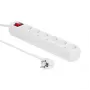 Alargador Microconnect GRU00610W 10 m 6 tomas AC para interior blanco