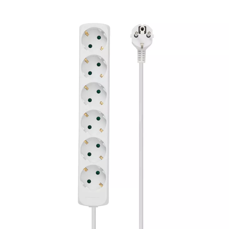 Regleta Microconnect GRU00615W 1,5 m 6 tomas de red blanco