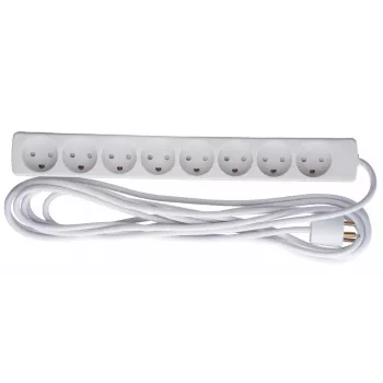 Microconnect GRU00850WDK regleta de enchufes 5 m 8 salidas AC interior blanco
