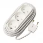 Microconnect GRUELU3H050 cable alargador 5 m 3 tomas AC blanco