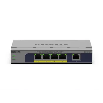 Switch PoE no gestionado 5 puertos Netgear GS105P 1Gb Ethernet con Power over Ethernet (GS105P-300EUS)