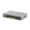 Switch PoE no gestionado 5 puertos Netgear GS105P 1Gb Ethernet con Power over Ethernet (GS105P-300EUS)