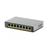 NETGEAR GS108EPP no gestionado Gigabit Ethernet (10/100/1000) Power over Ethernet (PoE) sobremesa/montaje en pared gris