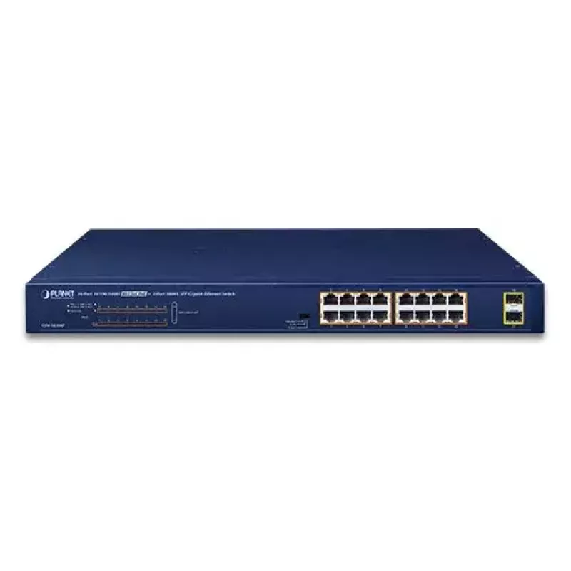 Switch de red no gestionado PLANET GSW-1820HP