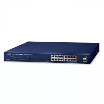 Switch de red no gestionado PLANET GSW-1820HP