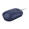 Ratón óptico con cable USB-C Lenovo GY51D20878, ambidiestro, 2400 DPI, 4 botones, azul