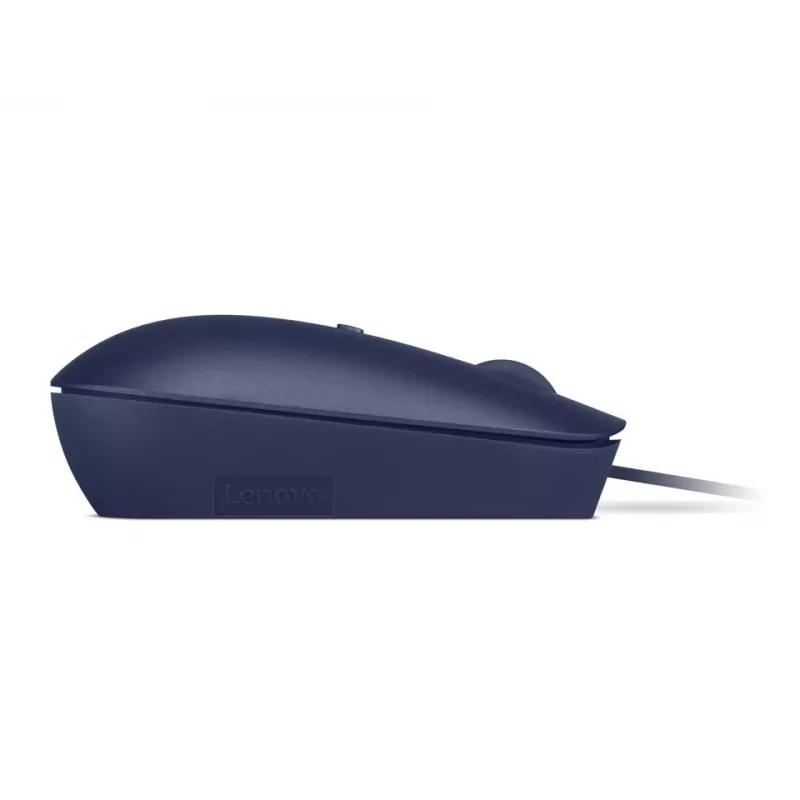 Ratón óptico con cable USB-C Lenovo GY51D20878, ambidiestro, 2400 DPI, 4 botones, azul