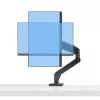 StarTech.com H1M1AG1-MONITOR-ARM soporte de escritorio para monitores ultrapanorámicos curvos de 49 pulgadas, brazo mecánico de resorte, brazo giratorio, VESA, pinza en C / montaje en orificio, máx. 44 lb