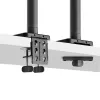 StarTech.com H1M1AG1-MONITOR-ARM soporte de escritorio para monitores ultrapanorámicos curvos de 49 pulgadas, brazo mecánico de resorte, brazo giratorio, VESA, pinza en C / montaje en orificio, máx. 44 lb
