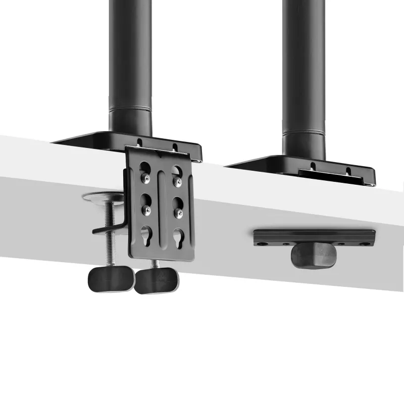 StarTech.com H1M1AG1-MONITOR-ARM soporte de escritorio para monitores ultrapanorámicos curvos de 49 pulgadas, brazo mecánico de resorte, brazo giratorio, VESA, pinza en C / montaje en orificio, máx. 44 lb