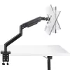 StarTech.com H1M1AG1-MONITOR-ARM soporte de escritorio para monitores ultrapanorámicos curvos de 49 pulgadas, brazo mecánico de resorte, brazo giratorio, VESA, pinza en C / montaje en orificio, máx. 44 lb