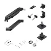 StarTech.com H1M1AG1-MONITOR-ARM soporte de escritorio para monitores ultrapanorámicos curvos de 49 pulgadas, brazo mecánico de resorte, brazo giratorio, VESA, pinza en C / montaje en orificio, máx. 44 lb