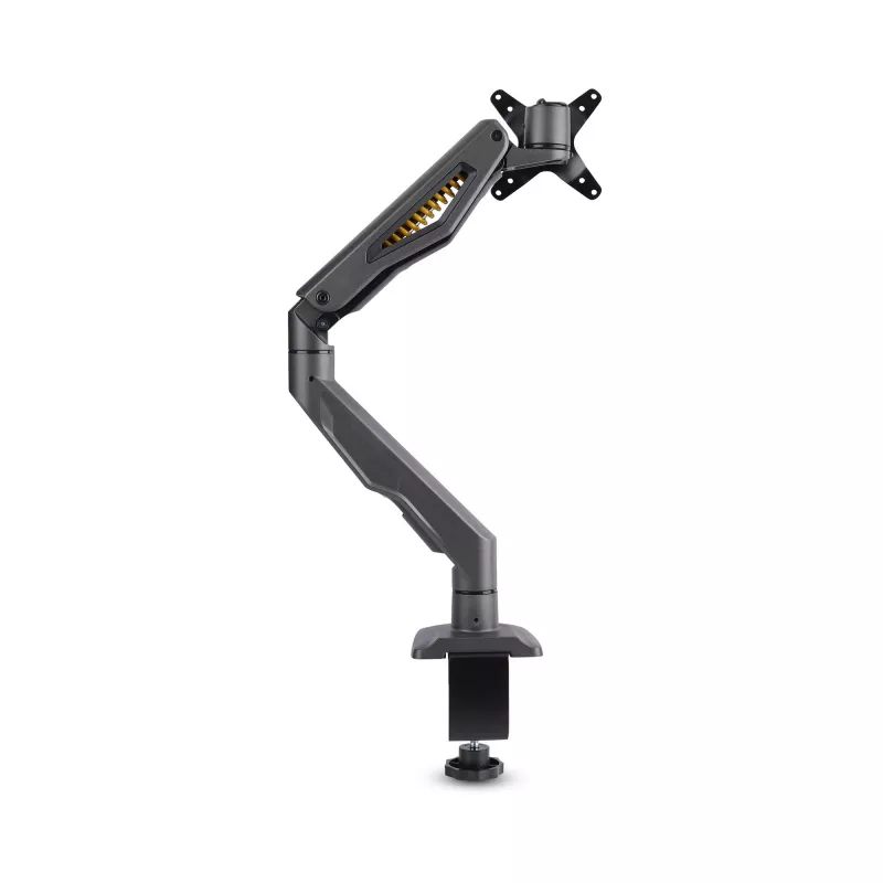 StarTech.com H1M1AG2-MONITOR-ARM soporte de escritorio para monitor, para pantallas de hasta 32 pulgadas, brazo articulado, pinza en C, compatible con TAA, plástico/acero, negro