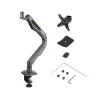 StarTech.com H1M1AG2-MONITOR-ARM soporte de escritorio para monitor, para pantallas de hasta 32 pulgadas, brazo articulado, pinza en C, compatible con TAA, plástico/acero, negro