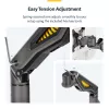 StarTech.com H1M1AG2-MONITOR-ARM soporte de escritorio para monitor, para pantallas de hasta 32 pulgadas, brazo articulado, pinza en C, compatible con TAA, plástico/acero, negro