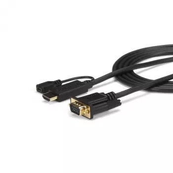 Cable convertidor activo HDMI a VGA StarTech.com de 10 ft - Adaptador HDMI a VGA - 1920x1200 o 1080p