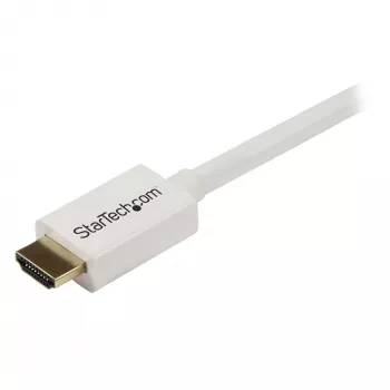 Cable HDMI con Ethernet CL3 de 3 m / 10 ft StarTech.com - Cable HDMI Ultra HD apto para instalación empotrada - Cable HDMI de alta velocidad 4K 30Hz UHD - 10,2 Gbit/s - Cable de vídeo/pantalla HDMI 1.4 - 30AWG, blanco