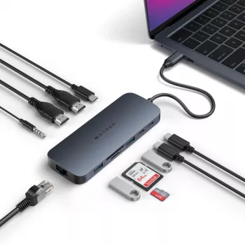 Dock/duplicador de puertos para portátil Targus HD4006GL USB 3.2 Gen 2 (3.1 Gen 2) Type-C negro