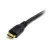 StarTech.com HDACMM1M 1 m cable HDMI de alta velocidad a Mini HDMI con Ethernet, HDMI 1.4b, 3D, ARC, macho/macho, contactos chapados en oro, negro