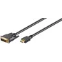 Adaptador de cable de vídeo Microconnect HDM192411 1 m HDMI Type-A (estándar) DVI-D negro
