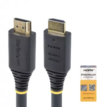 StarTech.com cable HDMI Active High Speed de 10m (32.8ft), 4K 60Hz/1440p 144Hz, HDR10/HDCP 2.2/ARC, 18Gbps, UHD HDMI 2.0 para TV/Monitor/Display, funda TPE