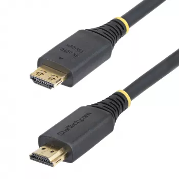 StarTech.com Cable HDMI High Speed de 15ft (4.5m) con conectores de agarre, 4K 60Hz/1440p 144Hz, HDR10/HDCP 2.2/ARC, 18Gbps, cable UHD HDMI 2.0 para TV/monitor/pantalla, funda TPE