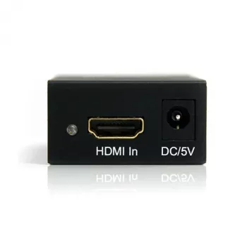 StarTech.com Convertidor activo de HDMI o DVI a DisplayPort, convertidor de vídeo activo, alimentación, negro, acero, CE, FCC, RoHS, 1920 x 1200 píxeles