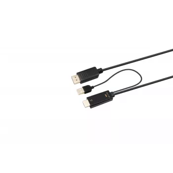 Microconnect HDMI-DP-CON1 Cable adaptador de vídeo 1 m HDMI Type-A (estándar) DisplayPort negro